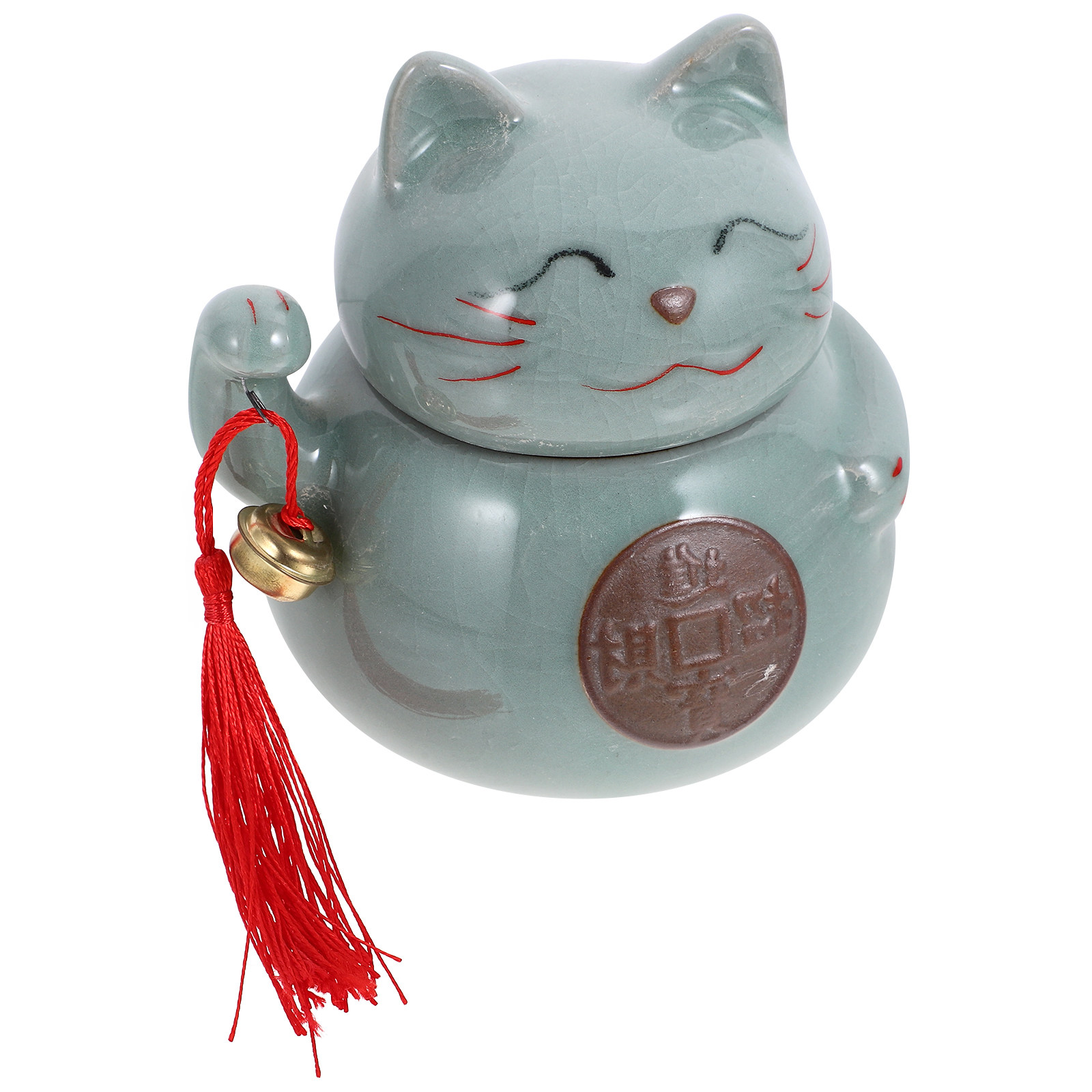 Tea Coffee Sugar Container - 1Pcs Cat Shape Ceramic Tea Can