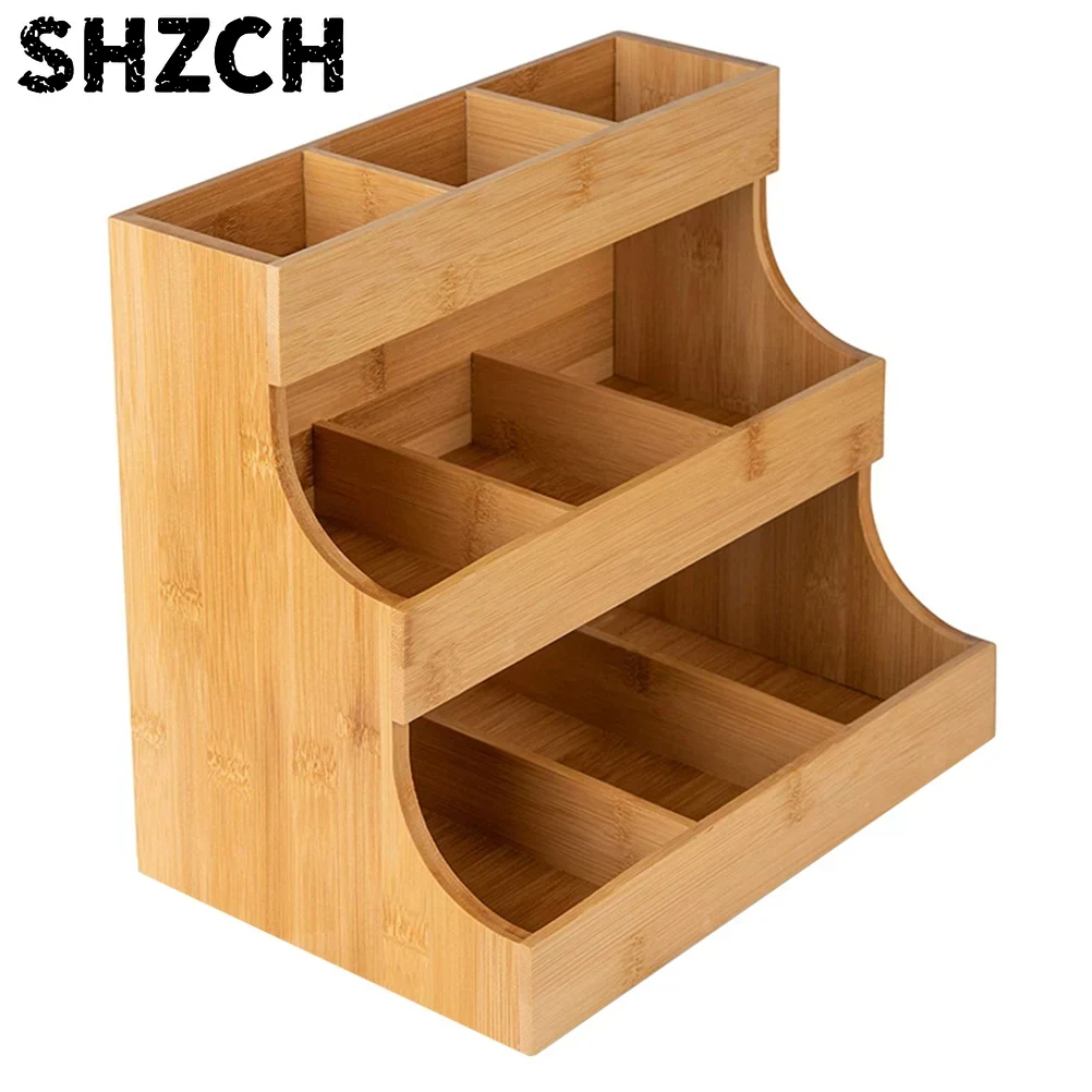 Tea Coffee Sugar Container - Tea Organizer Coffee Holder Box Packet