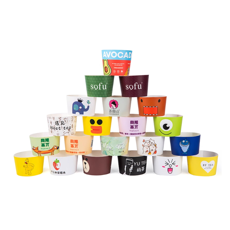 Lemon Tea Coffee - Cardboard Cup Sleeve Custom Printing Universal