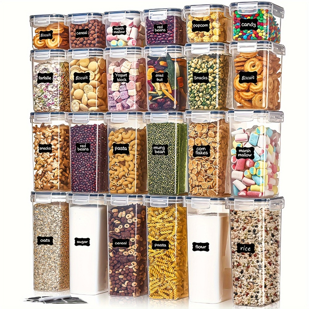 24Pcs Food Storage Containers  - Tea Coffee Sugar Container 评论和价格