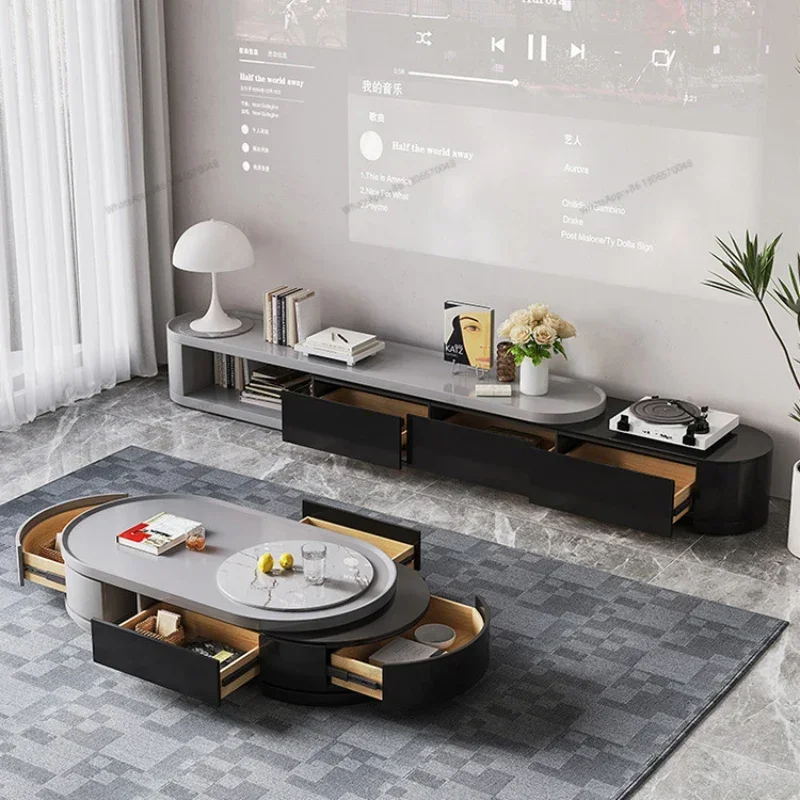 Light Luxury Rock Plate Tea Ta - Coffee Tea Unit 评论和价格