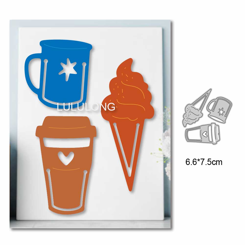 2025 Metal Cutting Dies Scrapb - Coffee Stencil Art 评论和价格