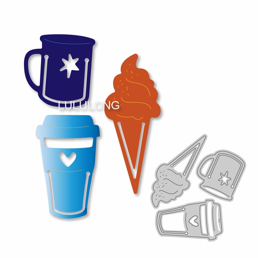 2025 Metal Cutting Dies Scrapb - Coffee Stencil Art 评论和价格