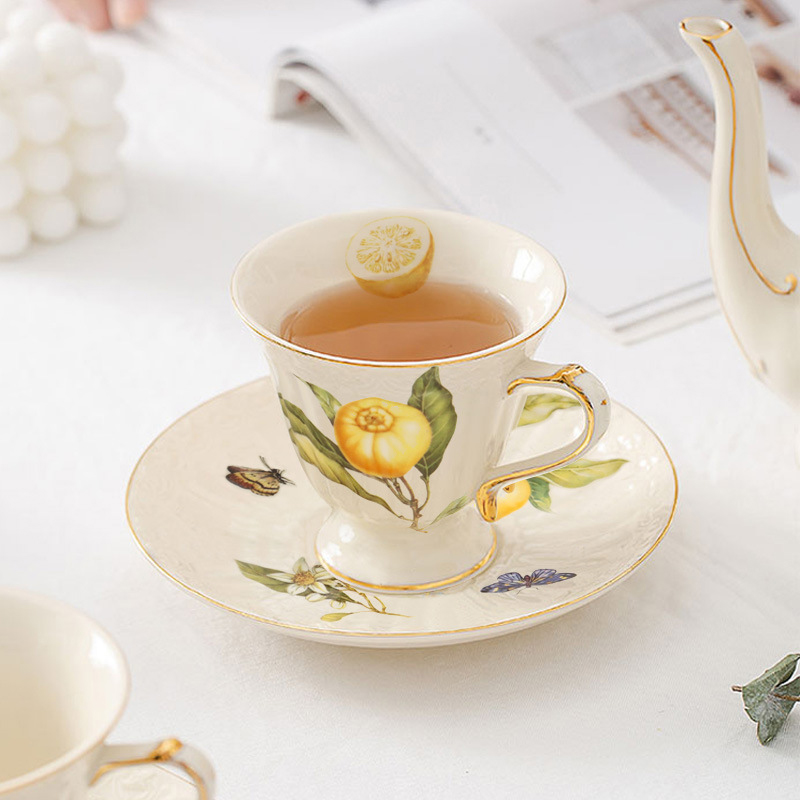 Retro Lemon Ceramics Tea Sets  - Lemon Tea Coffee 评论和价格