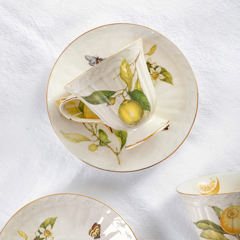 Retro Lemon Ceramics Tea Sets  - Lemon Tea Coffee 评论和价格