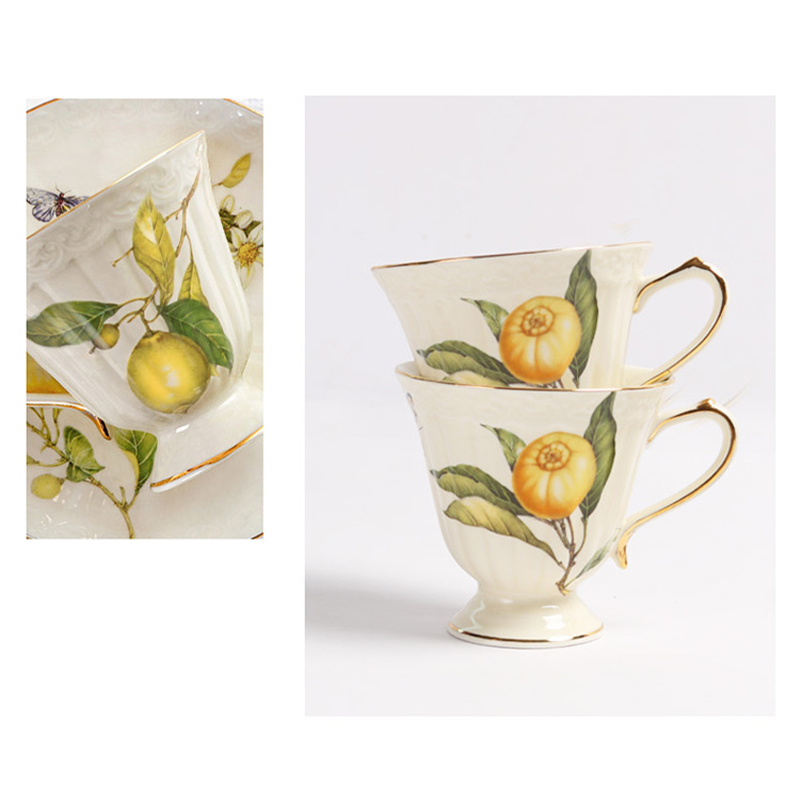 Retro Lemon Ceramics Tea Sets  - Lemon Tea Coffee 评论和价格