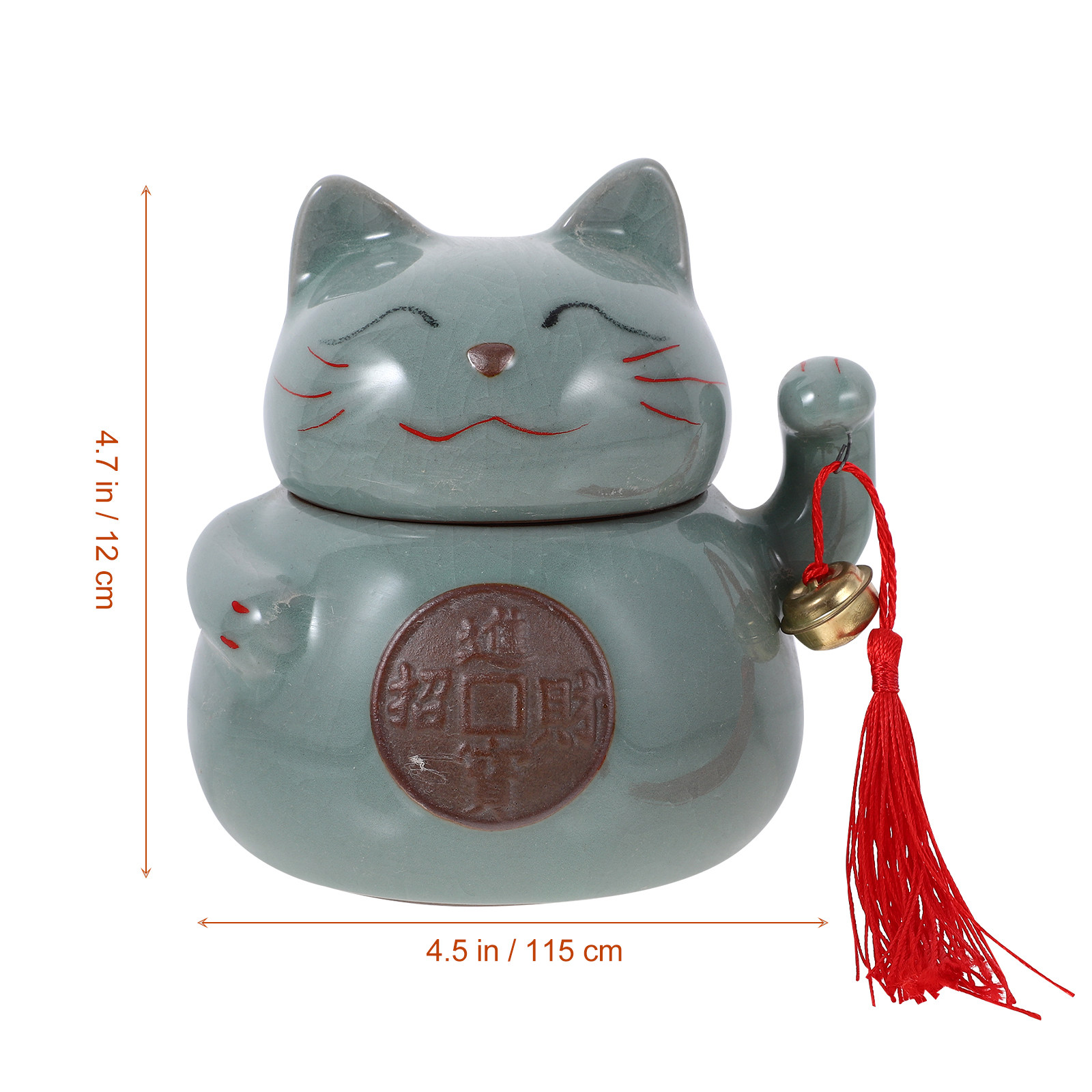 1Pcs Cat Shape Ceramic Tea Can - Tea Coffee Sugar Container 评论和价格
