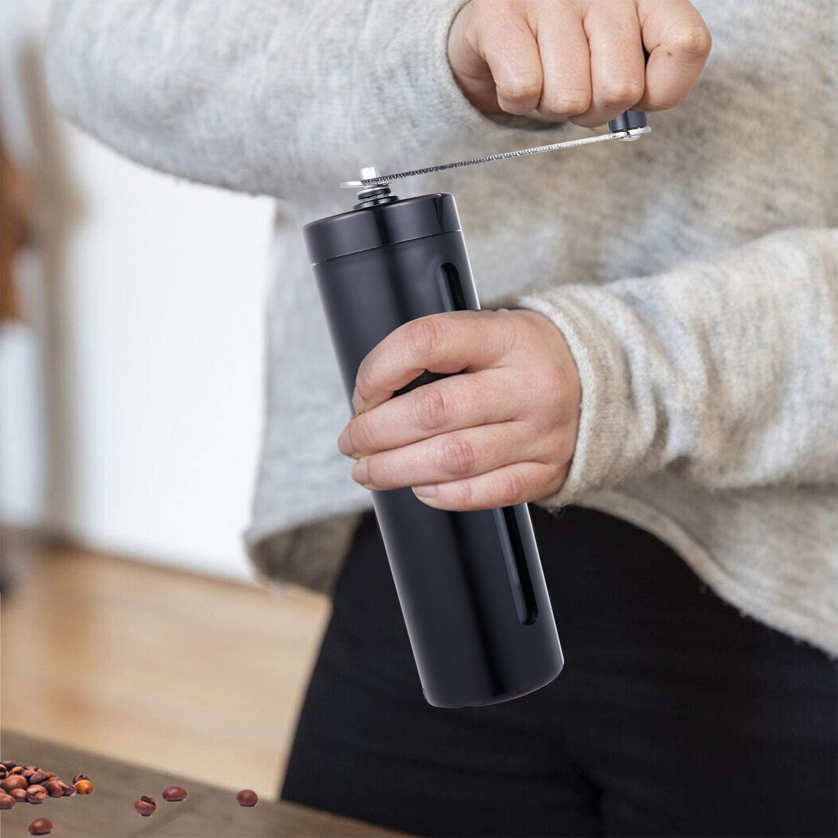 Portable Mini Manual Coffee Gr - Burr Hand Grinder 评论和价格