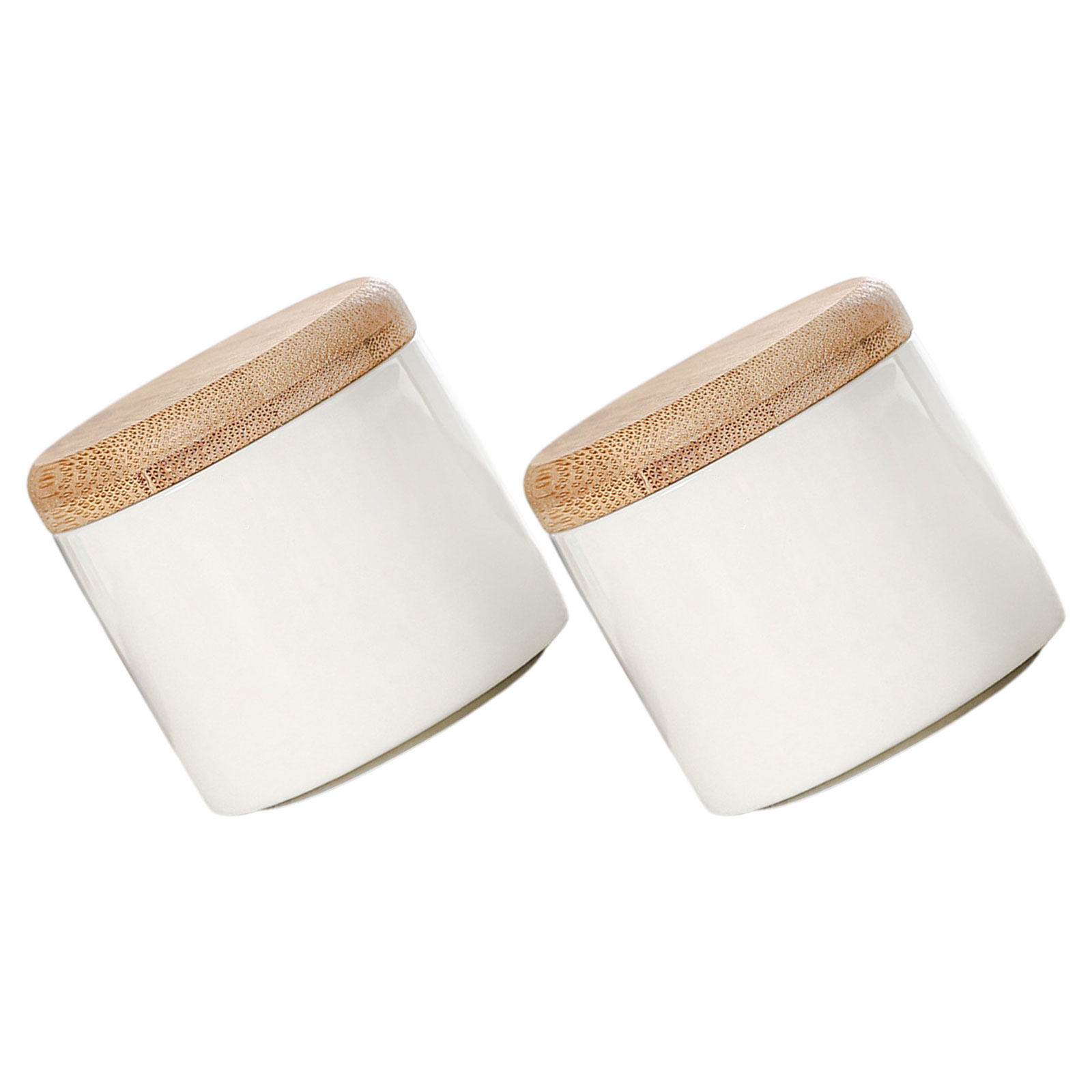 2Pcs Ceramic Tea Storage Jar S - Tea Coffee Sugar Container 评论和价格