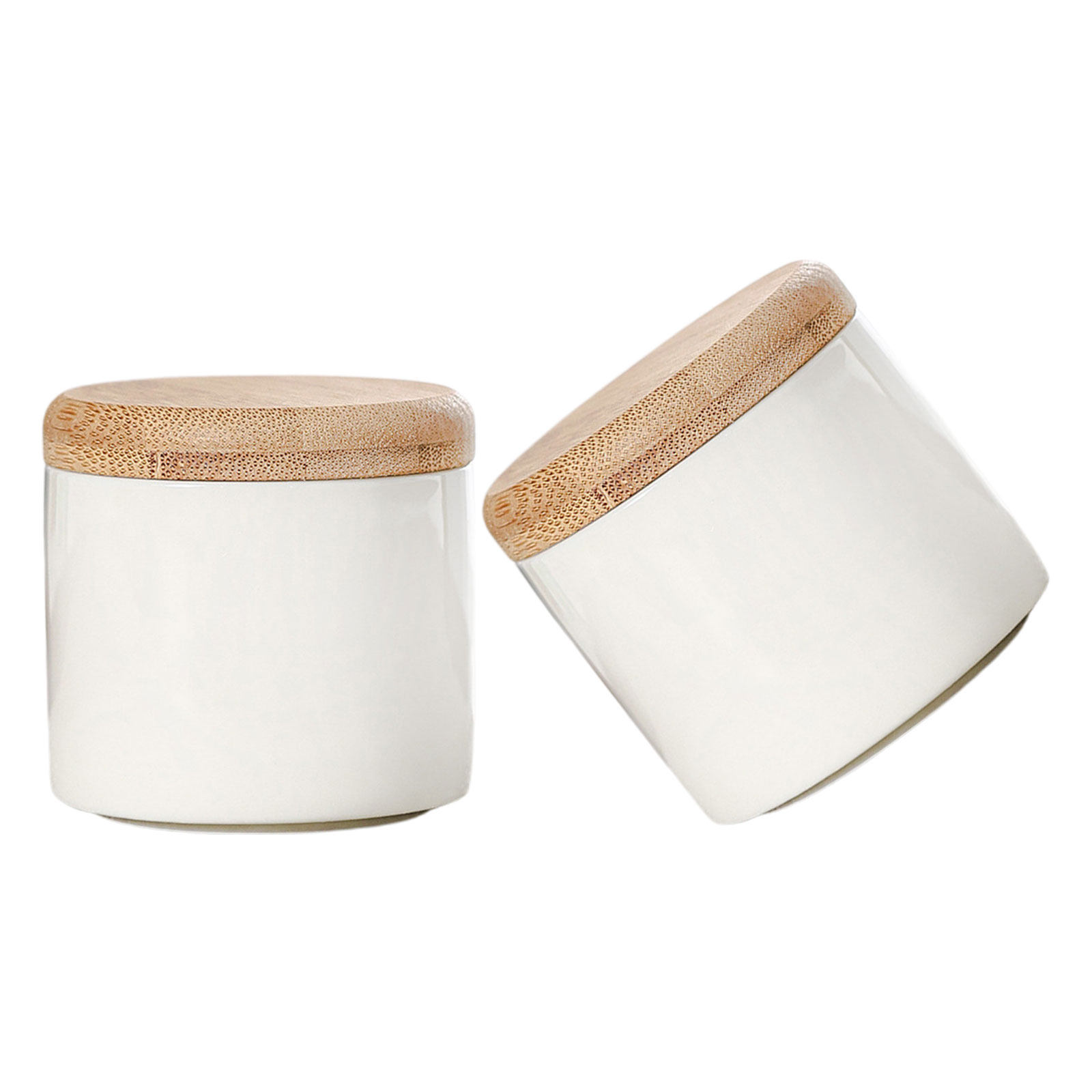 2Pcs Ceramic Tea Storage Jar S - Tea Coffee Sugar Container 评论和价格