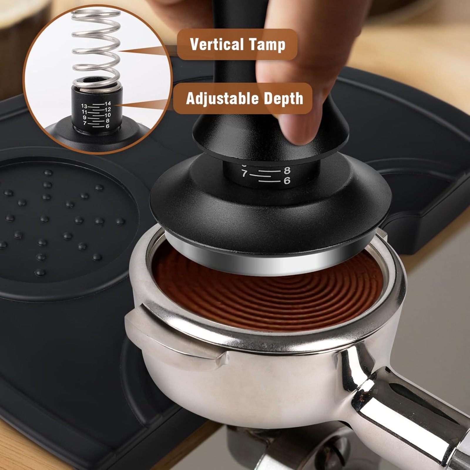 51mm Coffee Tamper Set 22PCS E - Coffee Stencil Art 评论和价格
