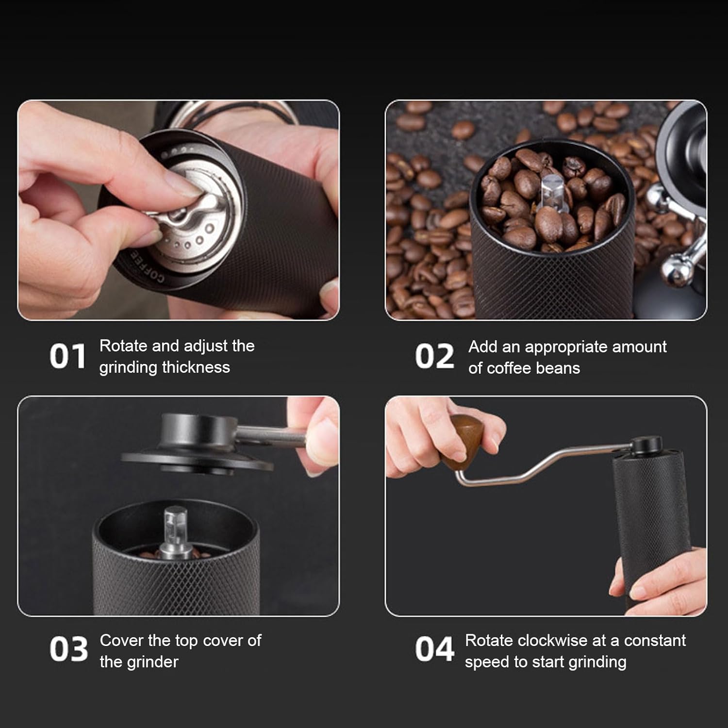 Manual Coffee Bean Grinder, Po - Burr Hand Grinder 评论和价格