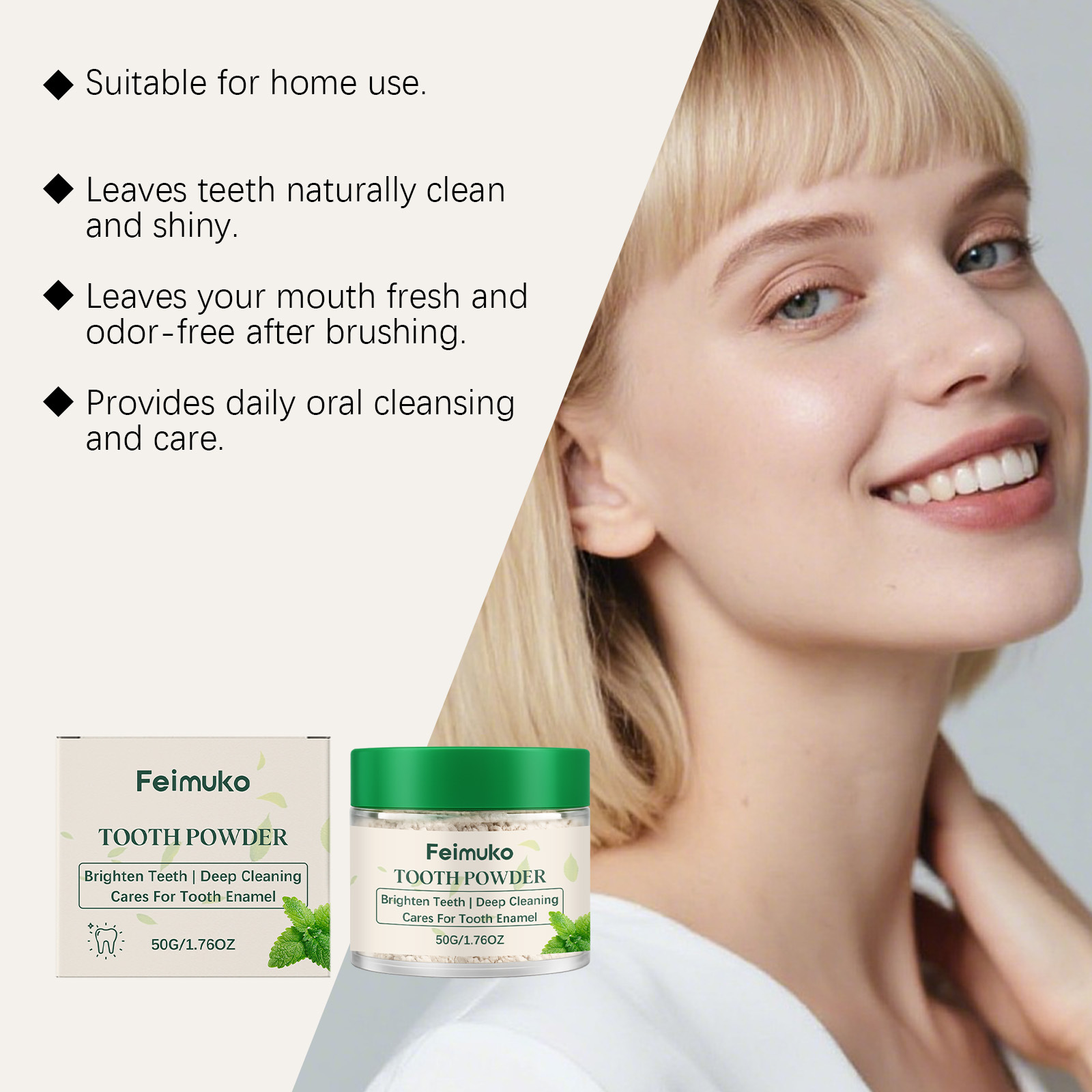 Mint Teeth Whitening Powder Na - Coffee Tea Unit 评论和价格