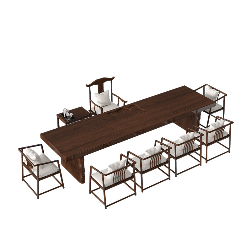 Log tea table Zen home living  - Coffee Tea And Company 评论和价格