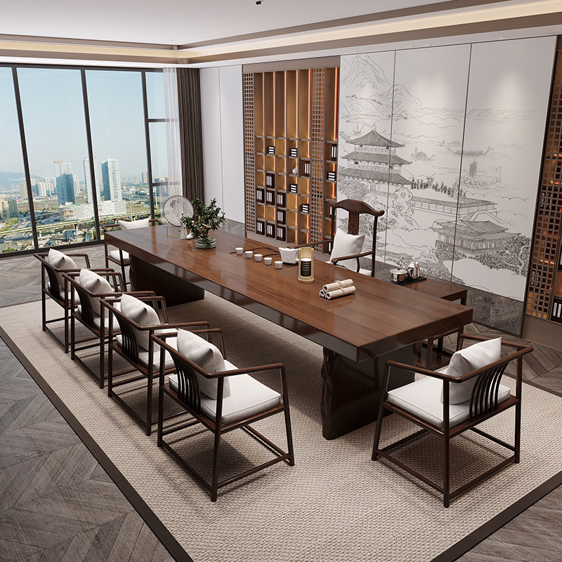 Log tea table Zen home living  - Coffee Tea And Company 评论和价格