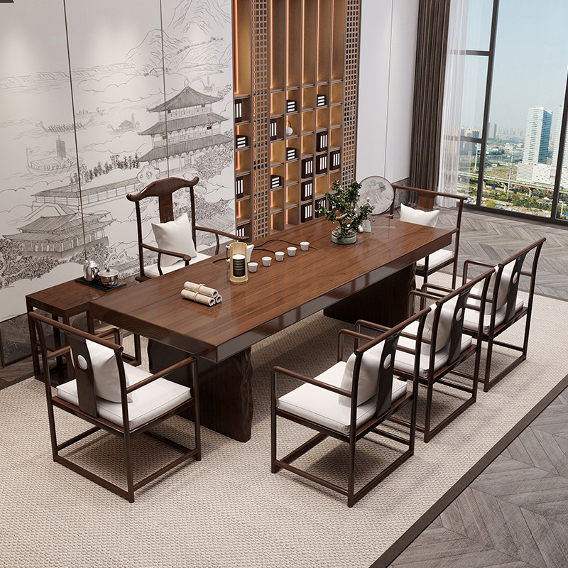 Log tea table Zen home living  - Coffee Tea And Company 评论和价格