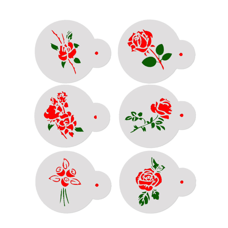 Aomily 6pcs/Set Special Variou - Coffee Stencil Art 评论和价格