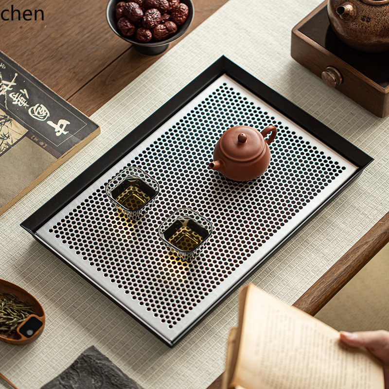 ZML tea tray for home use, squ - Cast Iron Teapot 评论和价格