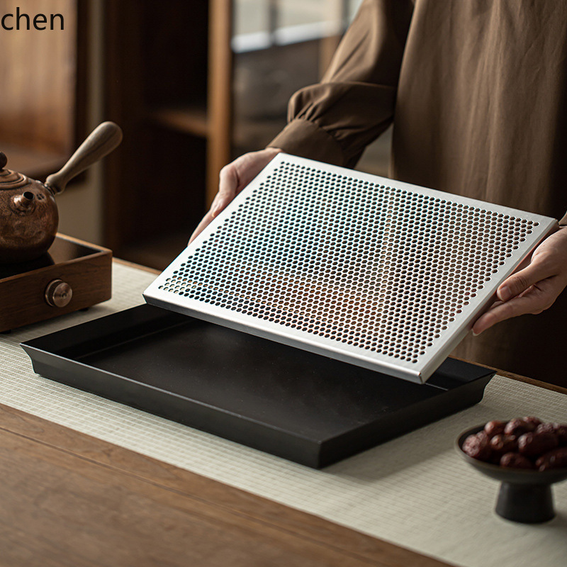 ZML tea tray for home use, squ - Cast Iron Teapot 评论和价格