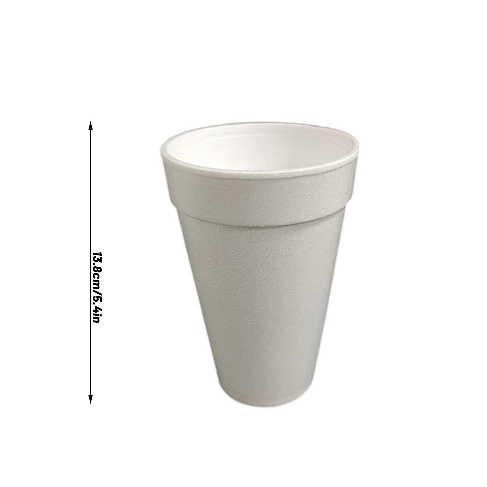 50PCS White Disposable Paper C - Coffee Tea And Company 评论和价格